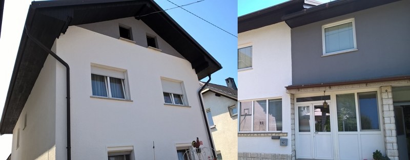 BARVANJE FASADE STANOVANJSKE HIŠE - LJUBLJANA BREZOVICA