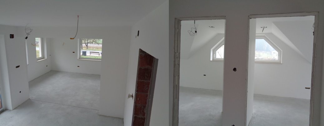 BELJENJE IN KITANJE STEN IN STROPOV STANOVANJSKE HIŠE - LITIJA