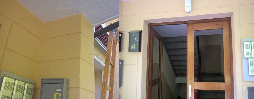 BARVANJE FASADE VEČSTANOVANJSKEGA OBJEKTA - MEDVODE